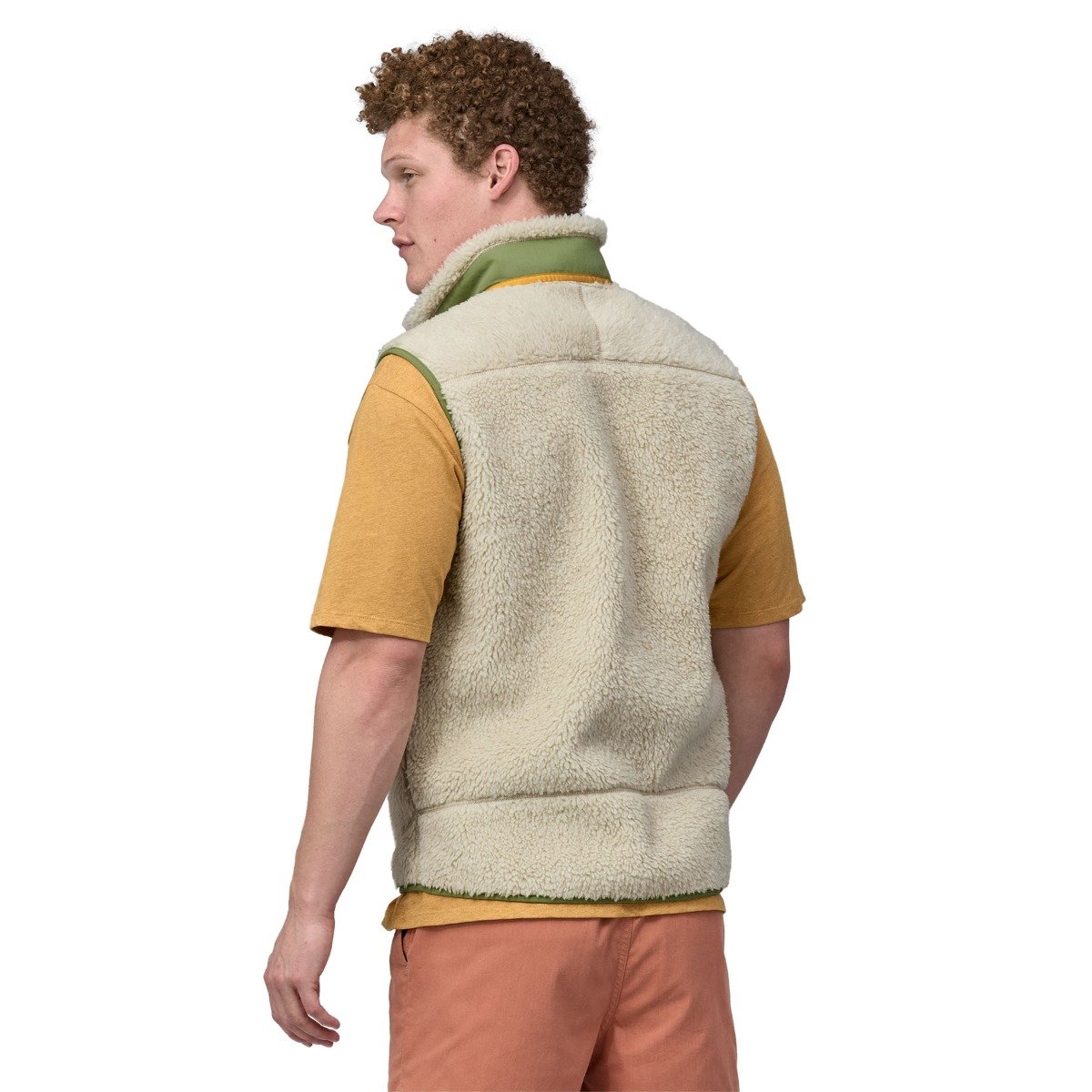 Patagonia Classic Retro-X Men's Fleece Vest - Dark Natural w/Buckhorn Green