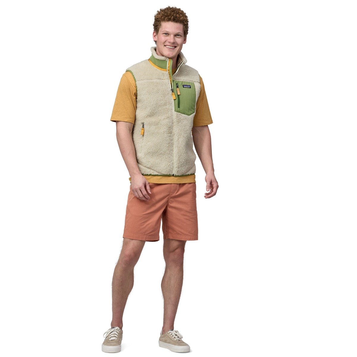 Patagonia Classic Retro-X Men's Fleece Vest - Dark Natural w/Buckhorn Green