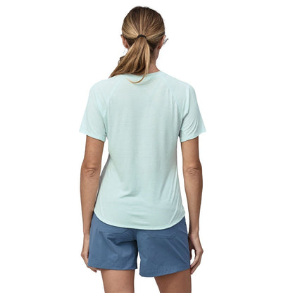 Patagonia Capilene Cool Trail Women's Graphic Shirt - Forge Mark Crest/Wispy Green