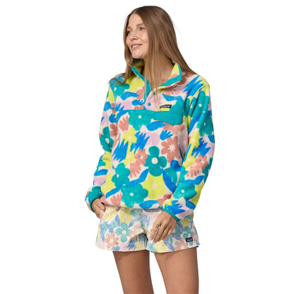 Patagonia Women's LW Synch Snap-T Pullover - Channeling Spring: Natural