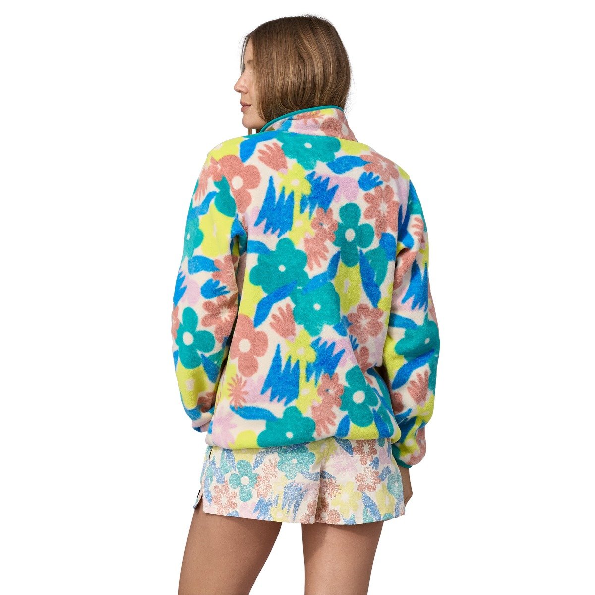 Patagonia Women's LW Synch Snap-T Pullover - Channeling Spring: Natural