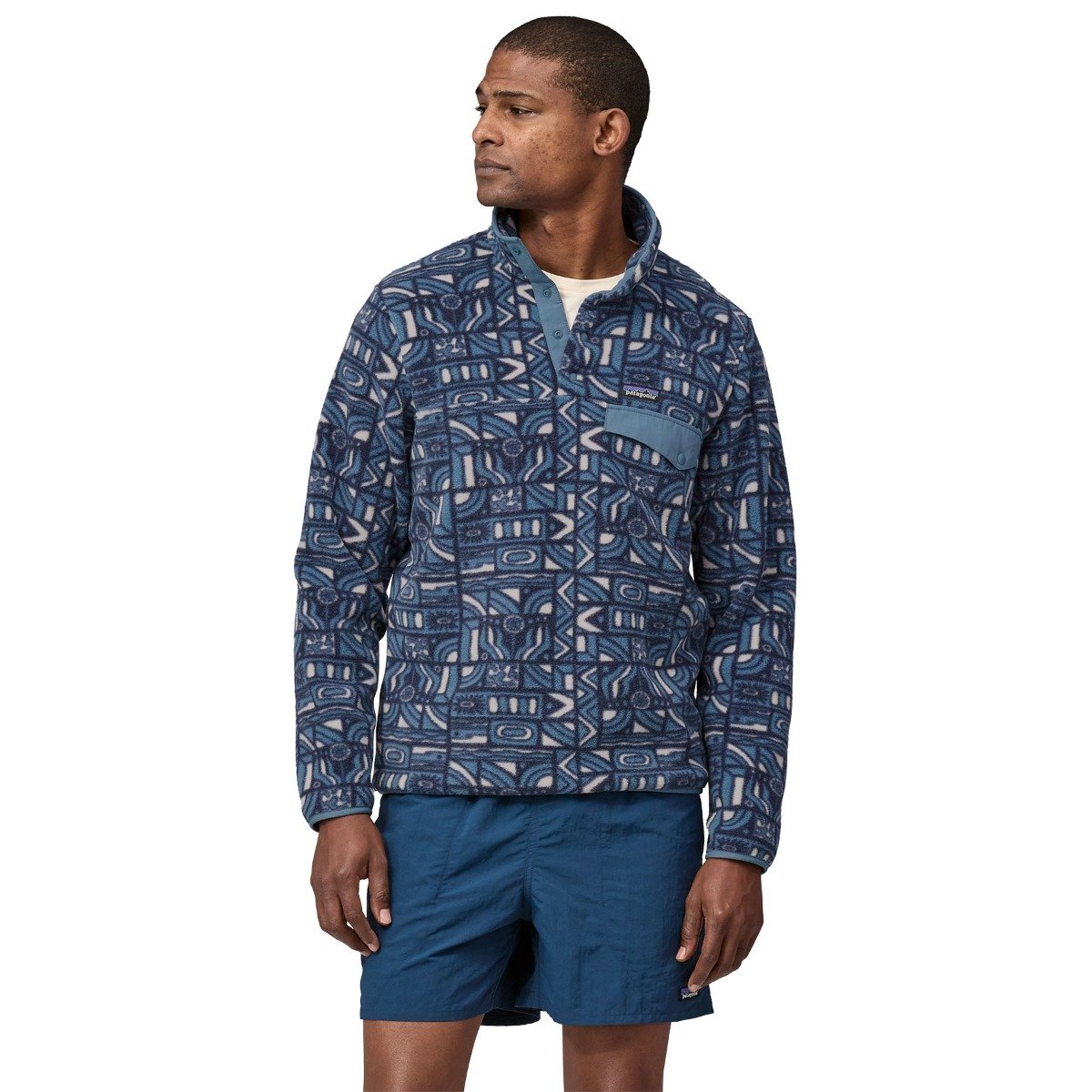 Patagonia Lightweight Synchilla Men's Snap-T·¨® Fleece Pullover - Navy