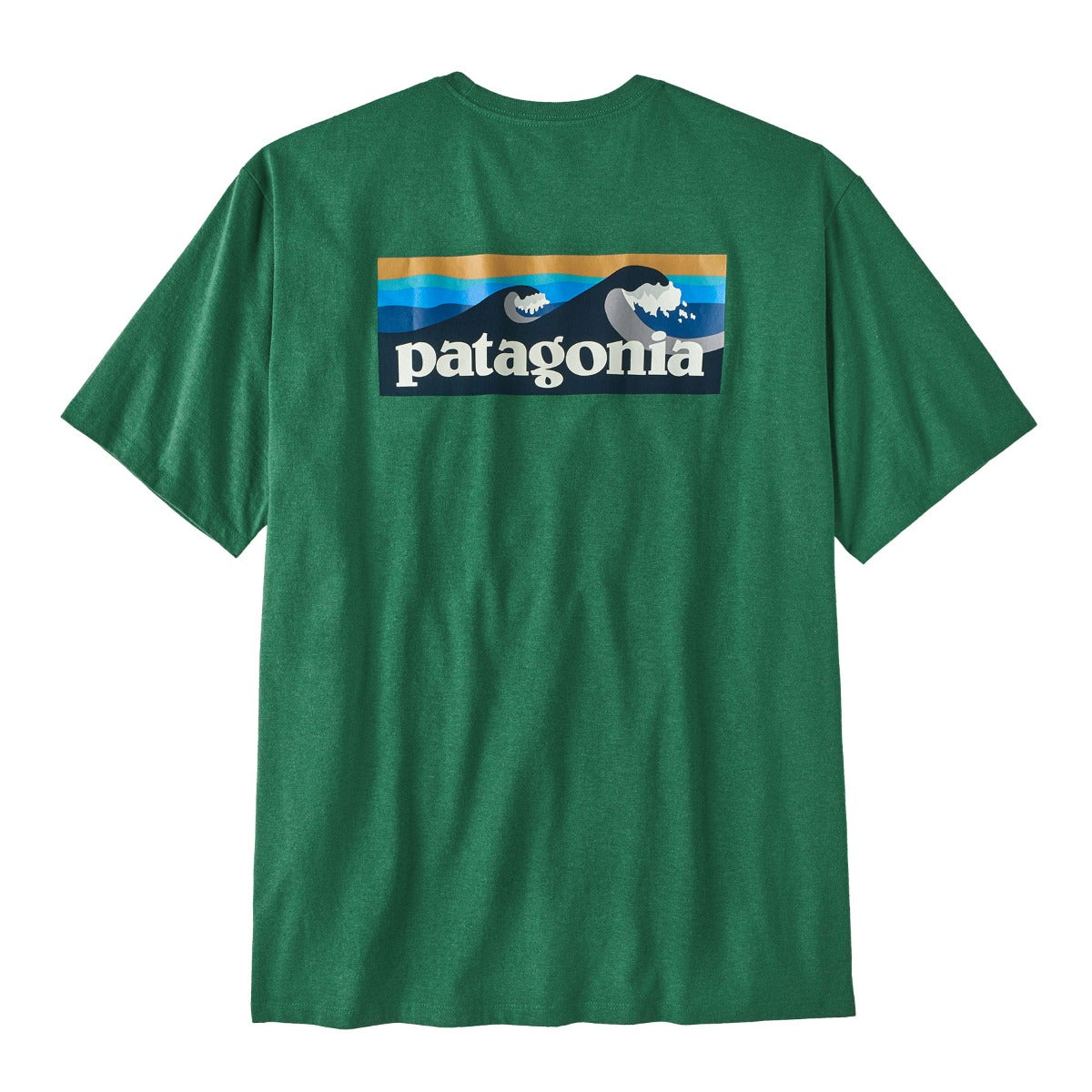Patagonia Mens Boardshort Logo Pocket Responsibili-Tee in Gather Green