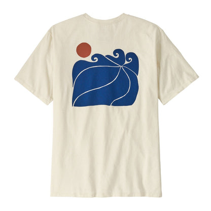 Patagonia Sunrise Rollers Mens Responsibili-Tee - Birch White