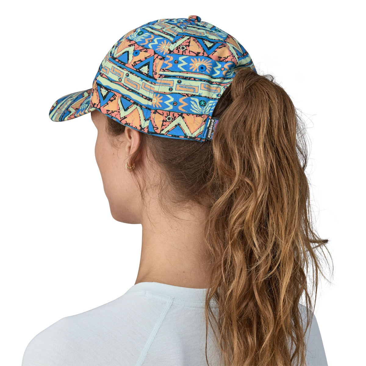 Patagonia P-6 Label Trad Cap - High Hopes Geo Small/Salamander Green