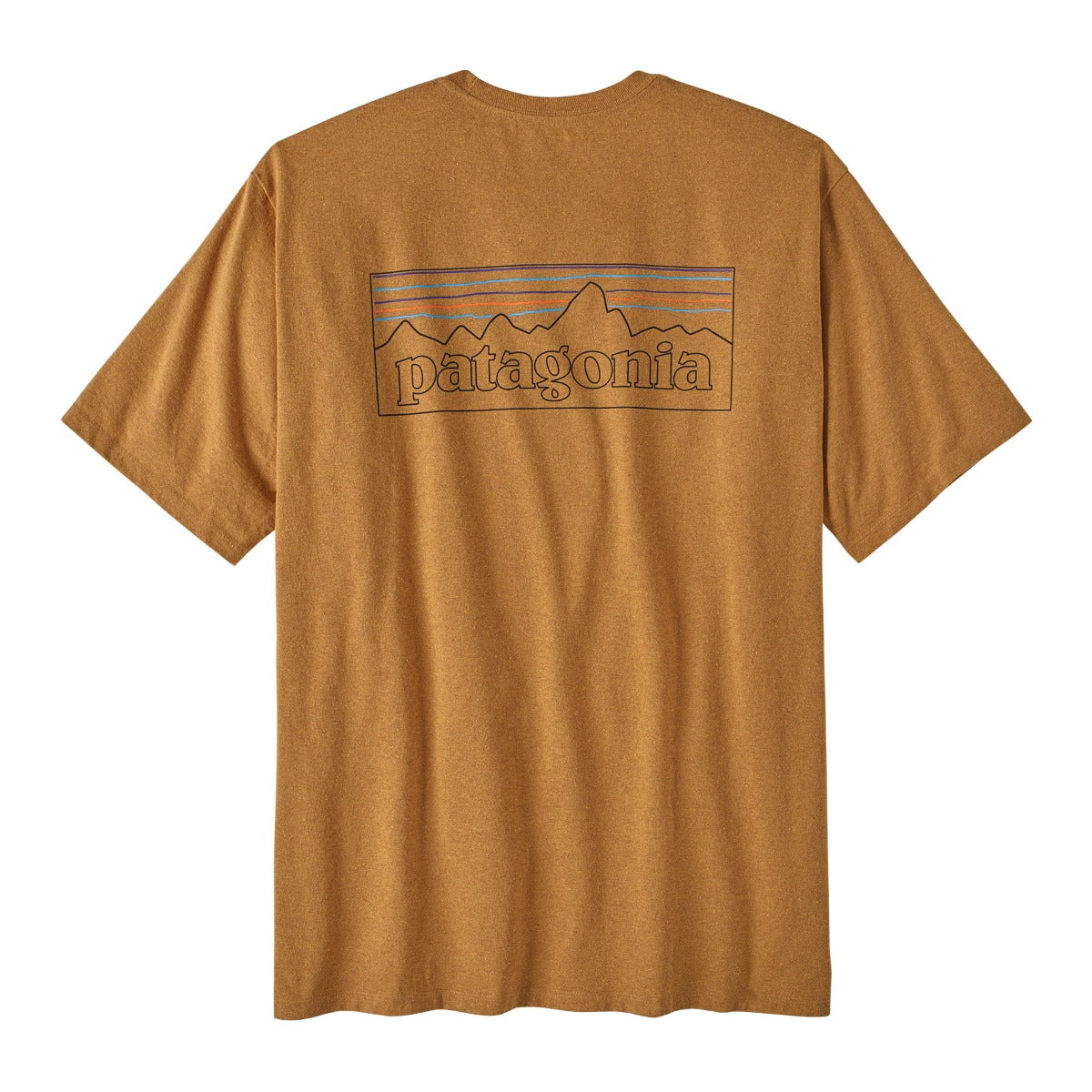 Patagonia P-6 Logo Mens Responsibili-Tee - P-6 Outline/Golden Caramel