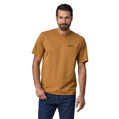 Patagonia P-6 Logo Men's Responsibili-Tee - P-6 Outline/Golden Caramel
