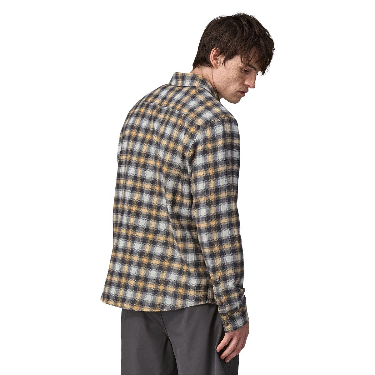 Patagonia Fjord Flannel Lightweight Long-Sleeved Men's Shirt - Beach Day/Sandy Melon