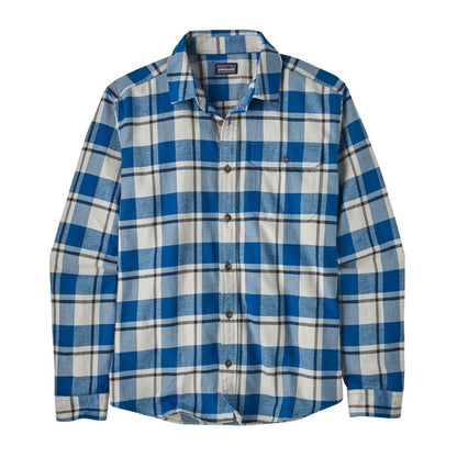 Patagonia Fjord Flannel Lightweight  Long-Sleeved Mens Shirt - Captain/Endless Blue