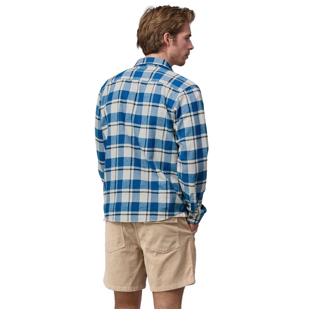 Patagonia Fjord Flannel Lightweight Long-Sleeved Men's Shirt - Captain/Endless Blue