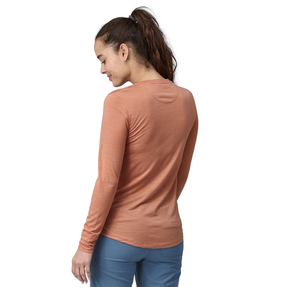 Patagonia Women's L/S Cap Cool Merino Blend Shirt - Terra Pink