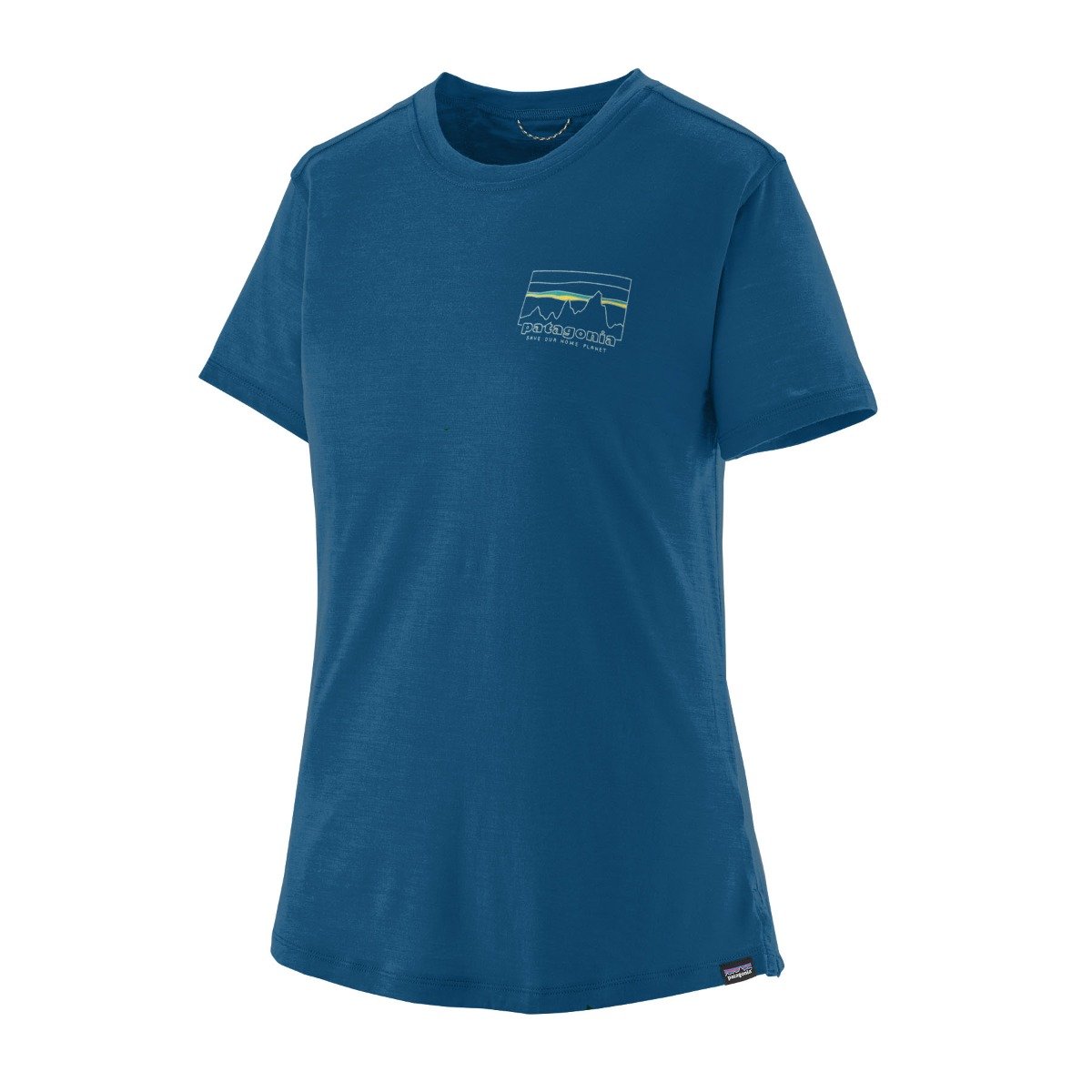 Patagonia Capilene Cool Merino Blend Womens Graphic Shirt - '73 Skyline/Endless Blue