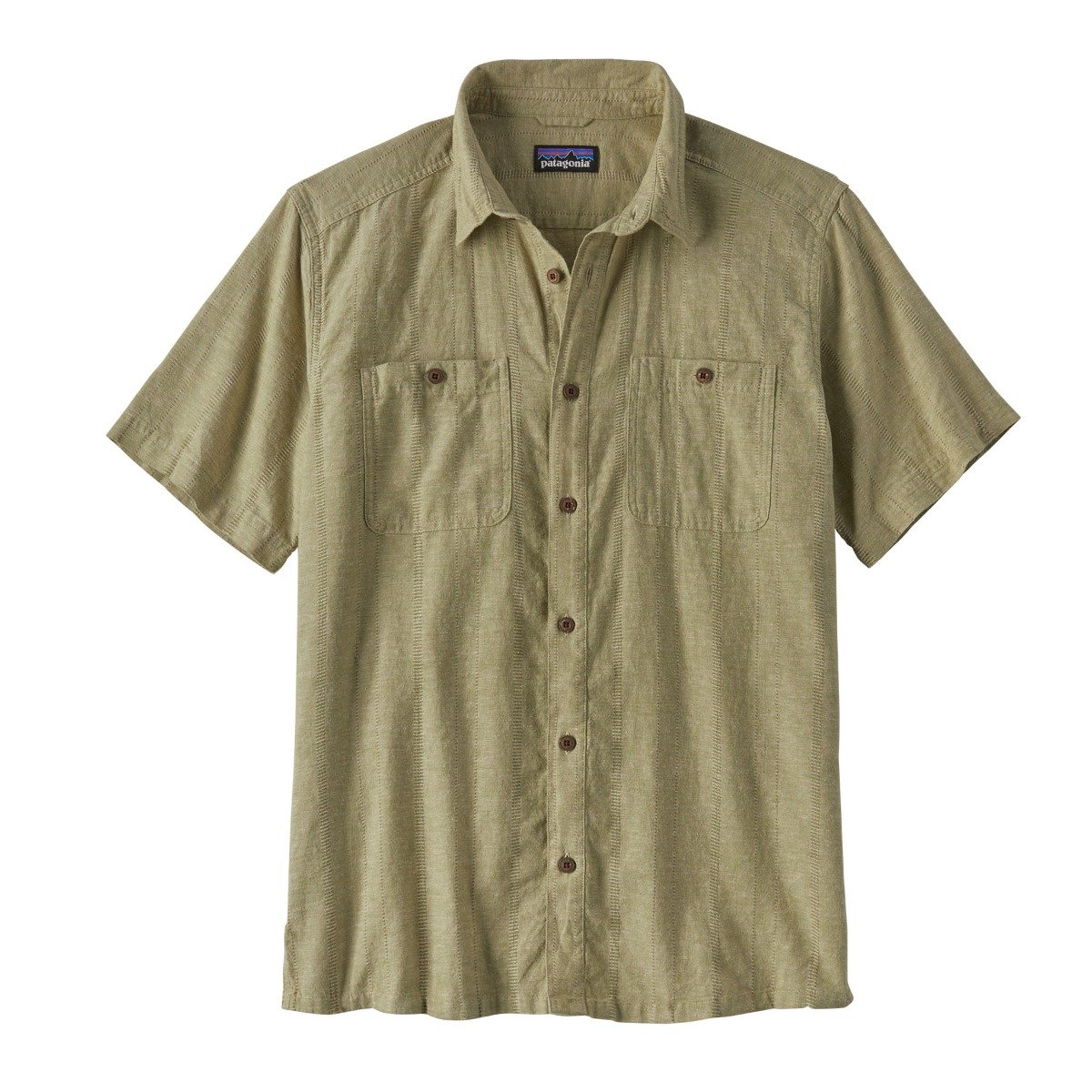 Patagonia Back Step Mens Shirt - Swell Dobby/Buckhorn Green