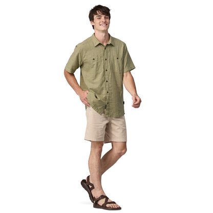 Patagonia Back Step Men's Shirt - Swell Dobby/Buckhorn Green