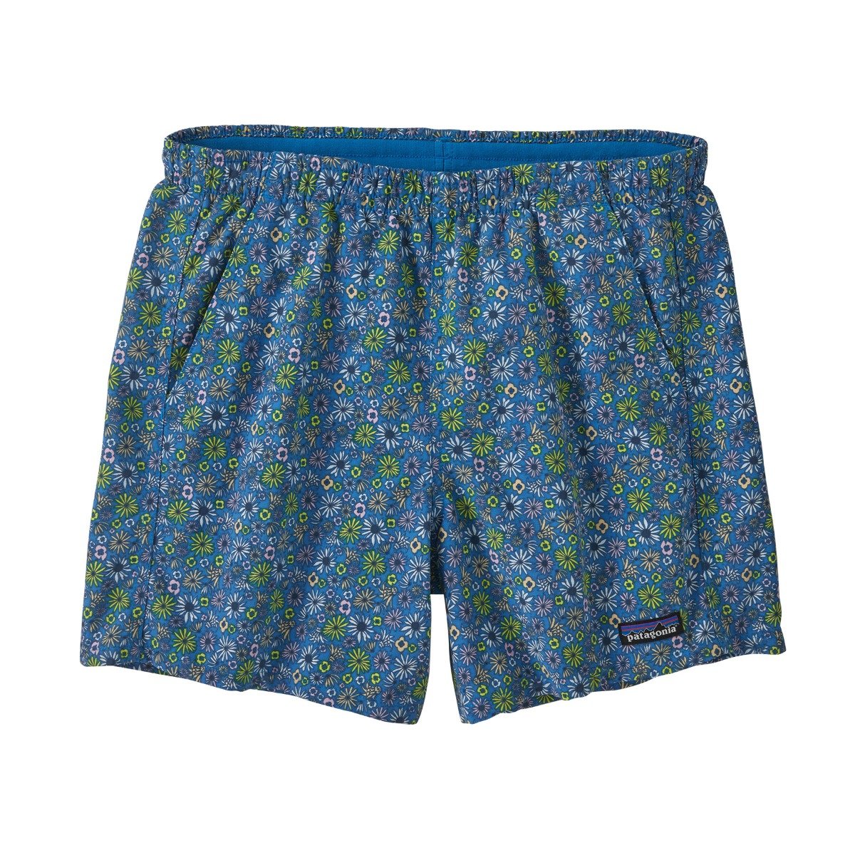 Patagonia Baggies 5 inch Womens Shorts - Floral Fun/Vessel Blue