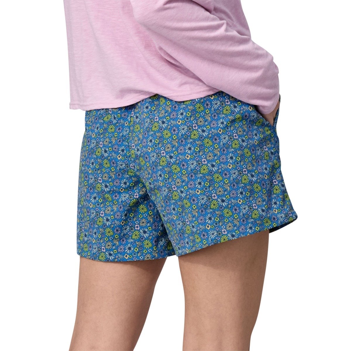 Patagonia Baggies 5" Women's Shorts - Floral Fun/Vessel Blue