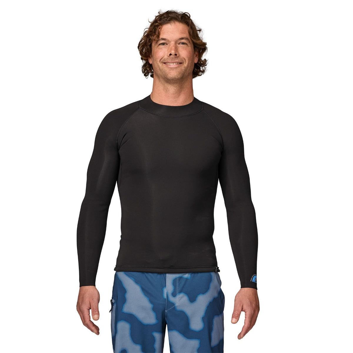 Patagonia Men's Yulex Regulator Lite 1.5mm Long-Sleeved Wetsuit Top in Black