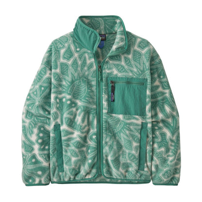 Patagonia Synchilla Womens Fleece Jacket - Bees and Flowers/Heartleaf Green