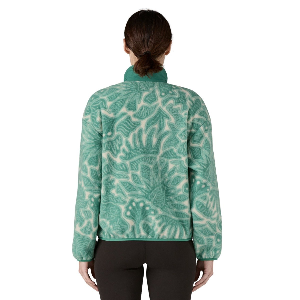 Patagonia Synchilla Women's Fleece Jacket - Bees and Flowers/Heartleaf Green