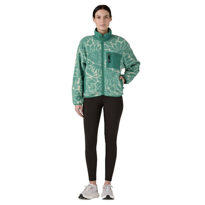 Patagonia Synchilla Women's Fleece Jacket - Bees and Flowers/Heartleaf Green