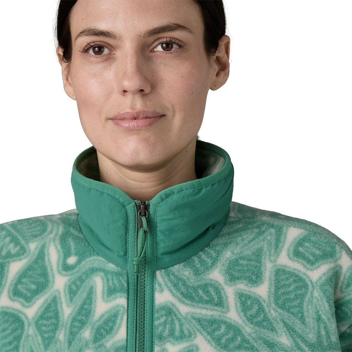 Patagonia Synchilla Women's Fleece Jacket - Bees and Flowers/Heartleaf Green