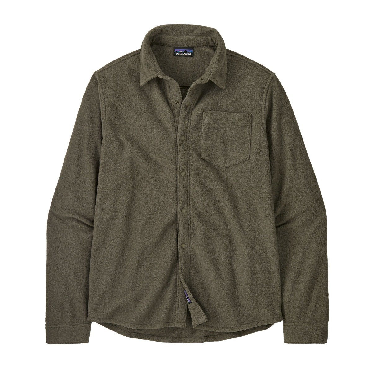 Patagonia Micro D Mens Fleece Shirt - Basin Green