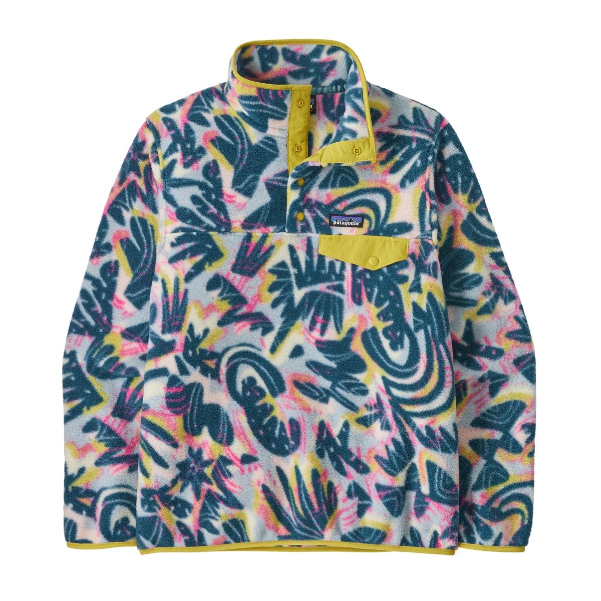 Patagonia Light Weight Synchilla Snap-T Womens Pull Over - Wild Botanist/Tidal Teal