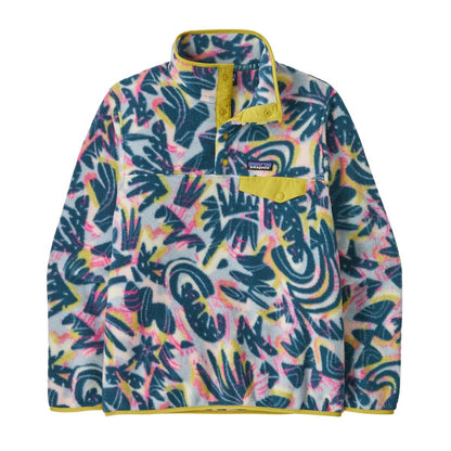 Patagonia Light Weight Synchilla Snap-T Womens Pull Over - Wild Botanist/Tidal Teal