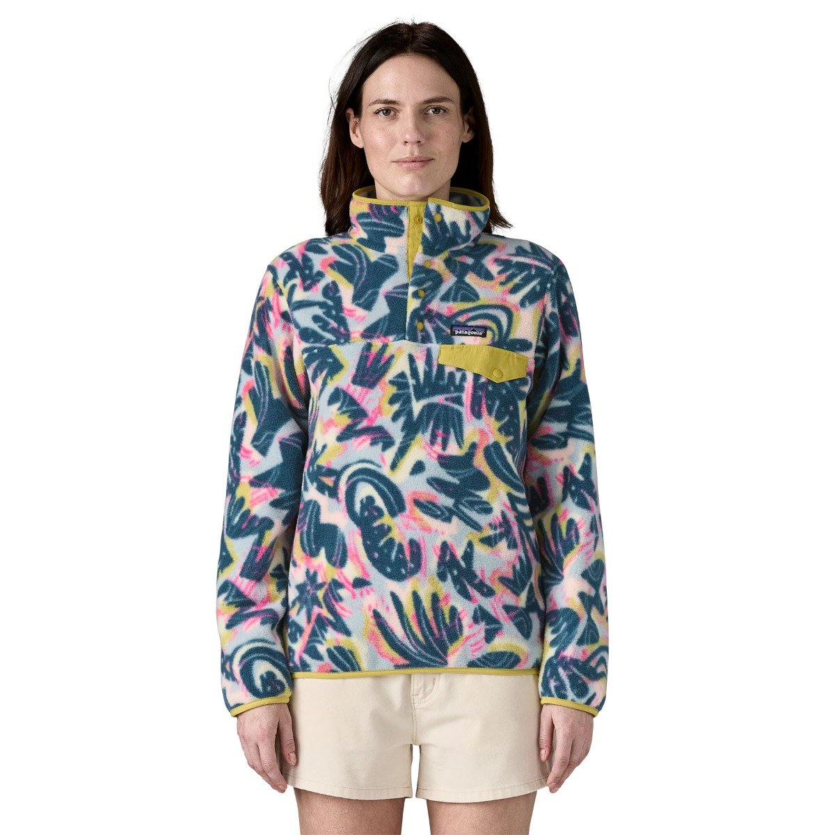 Patagonia Light Weight Synchilla Snap-T Women's Pull Over - Wild Botanist/Tidal Teal