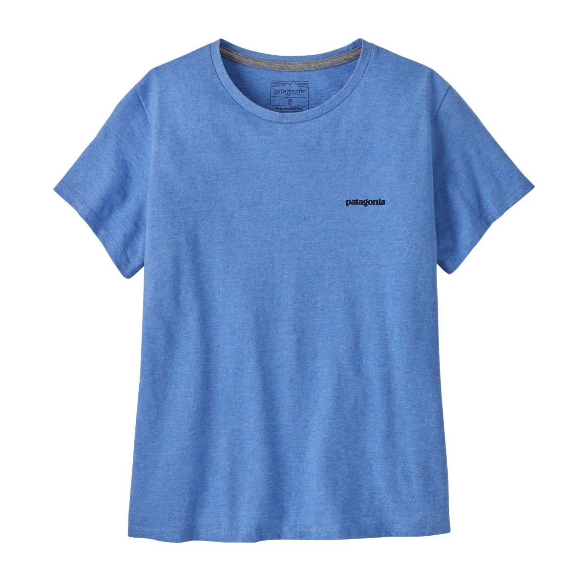 Patagonia  P-6 Logo Womens Responsibili-Tee - Abundant Blue