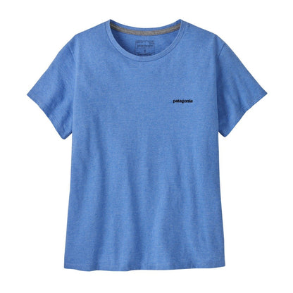 Patagonia  P-6 Logo Womens Responsibili-Tee - Abundant Blue