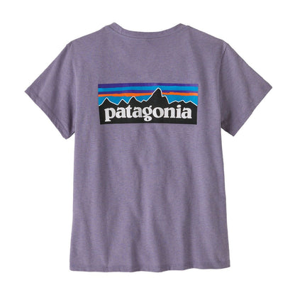 Patagonia P-6 Logo Women's Responsibili-Tee - Concrete Purple