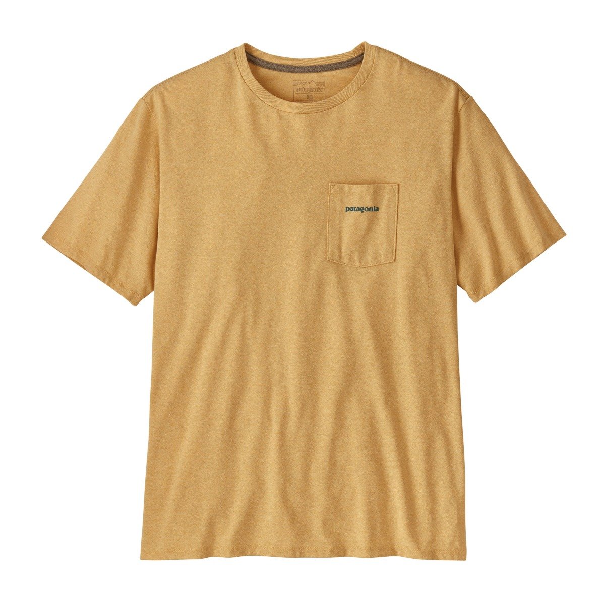 Patagonia Boardshort Logo Mens Pocket Responsibili-Tee - Bees Wax