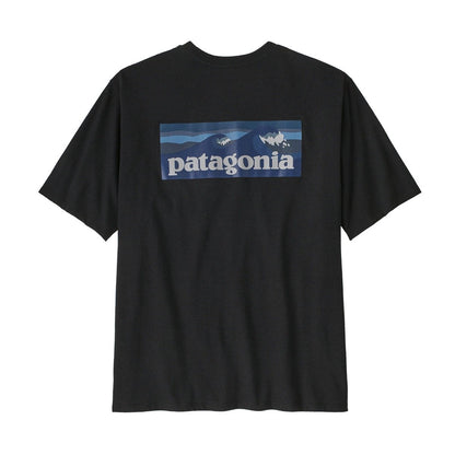 Patagonia Boardshort Logo Men's Pocket Responsibili-Tee - Ink Black