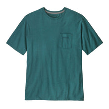 Patagonia Men's Boardshort Logo Pocket Responsibili-Tee - Wetland Blue