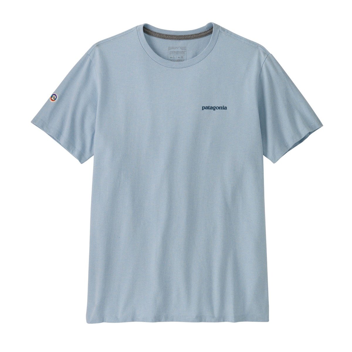 Patagonia Fitz Roy Icon Mens Responsibili-Tee - Fleck Blue