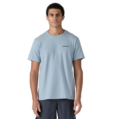 Patagonia Fitz Roy Icon Men's Responsibili-Tee - Fleck Blue