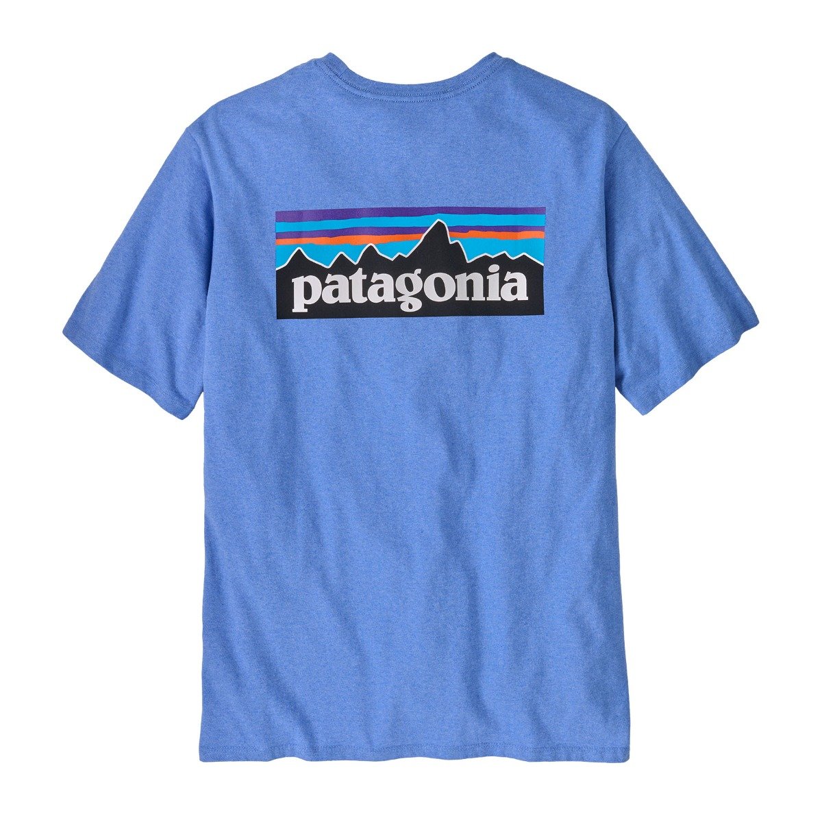 Patagonia P-6 Logo Mens Responsibili-Tee - Abundant Blue