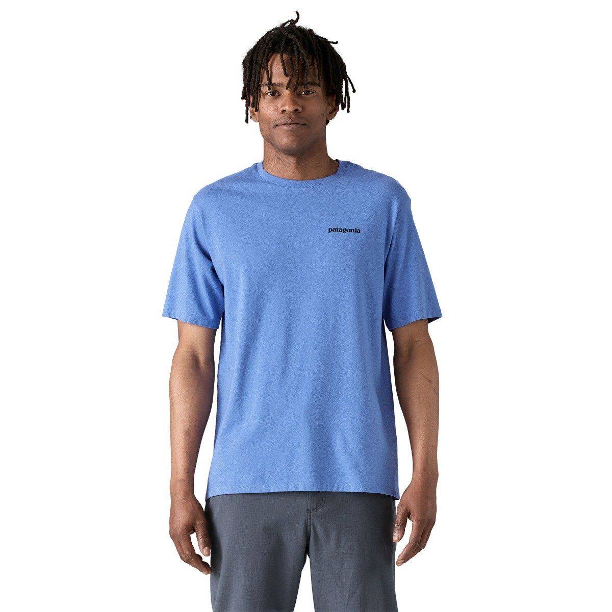 Patagonia P-6 Logo Men's Responsibili-Tee - Abundant Blue