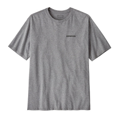 Patagonia P-6 Logo Responsibili-Tee T Shirt - Gravel Heather