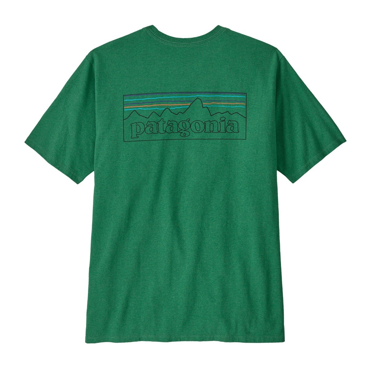 Patagonia P-6 Logo Mens Responsibili-Tee - P-6 Outline/Heartleaf Green