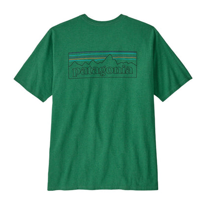 Patagonia P-6 Logo Mens Responsibili-Tee - P-6 Outline/Heartleaf Green