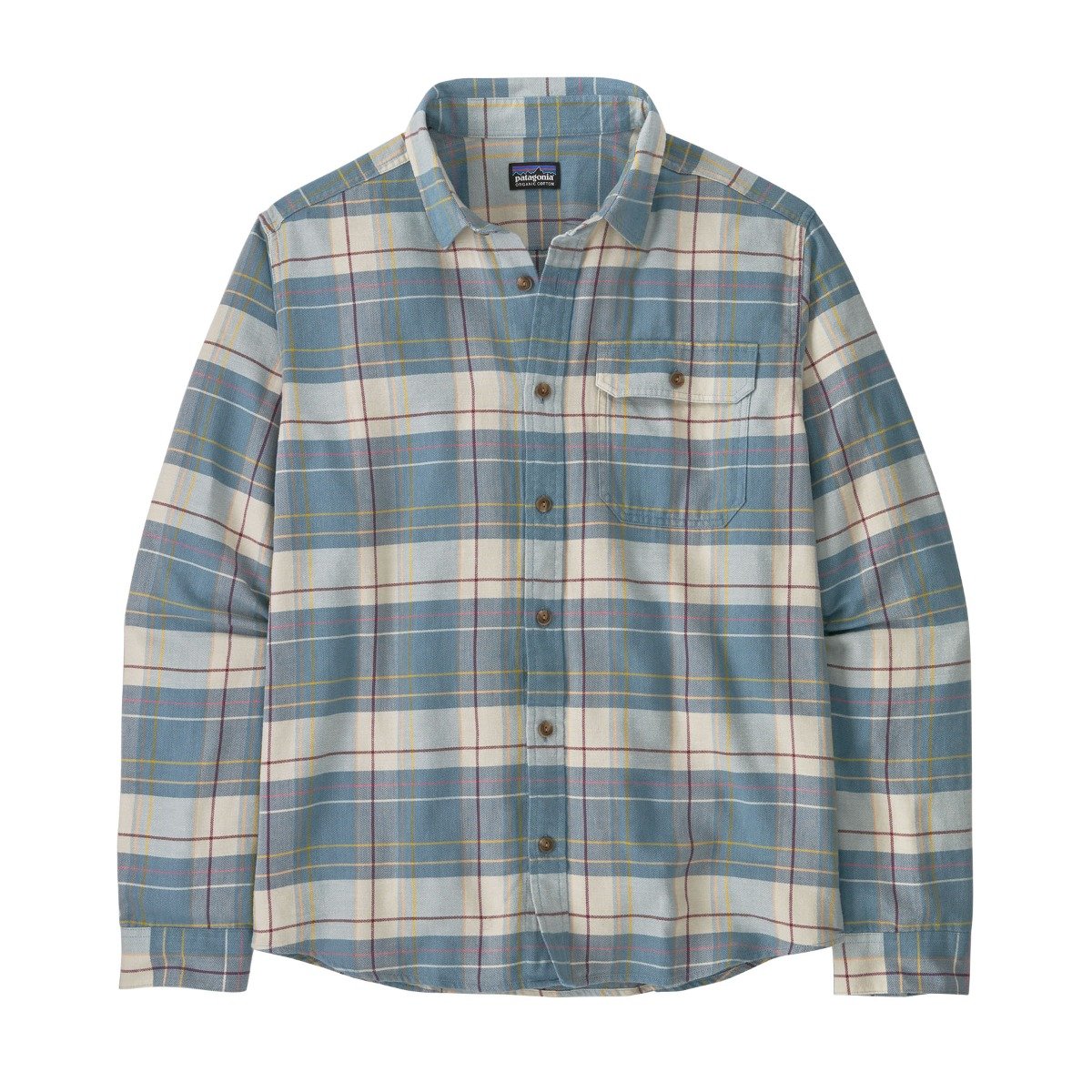 Patagonia Lightweight Fjord Flannel Mens Shirt - Raft Still Blue