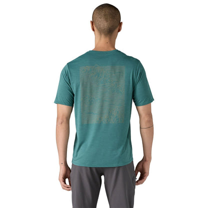 Patagonia Men's Capilene Cool Daily Graphic Shirt - Strataspire: Wetland Blue X-Dye