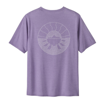 Patagonia Men's Capilene Cool Daily Graphic Shirt - Waters - Forgotten Island: Concrete Purple X-Dye