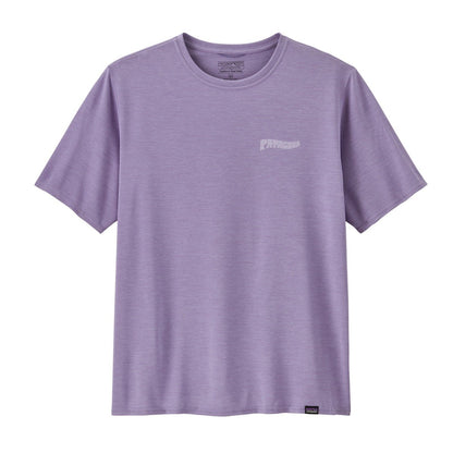 Patagonia Men's Capilene Cool Daily Graphic Shirt - Waters - Forgotten Island: Concrete Purple X-Dye