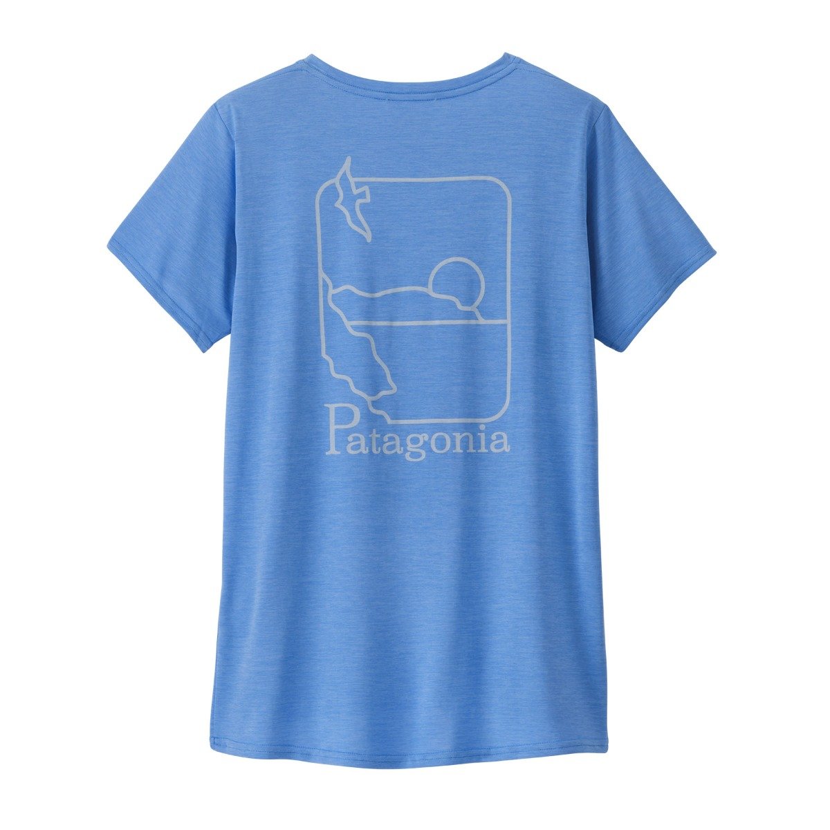 Patagonia Women's Capilene Cool Daily Graphic Shirt - Waters - Swelldrifter: Abundant Blue X-Dye