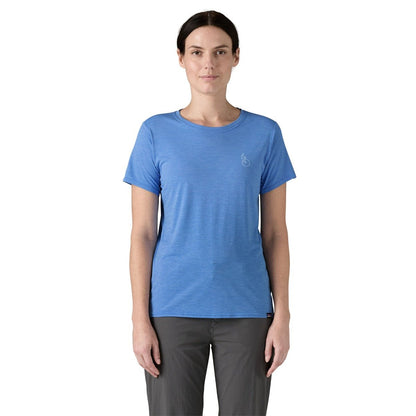 Patagonia Women's Capilene Cool Daily Graphic Shirt - Waters - Swelldrifter: Abundant Blue X-Dye