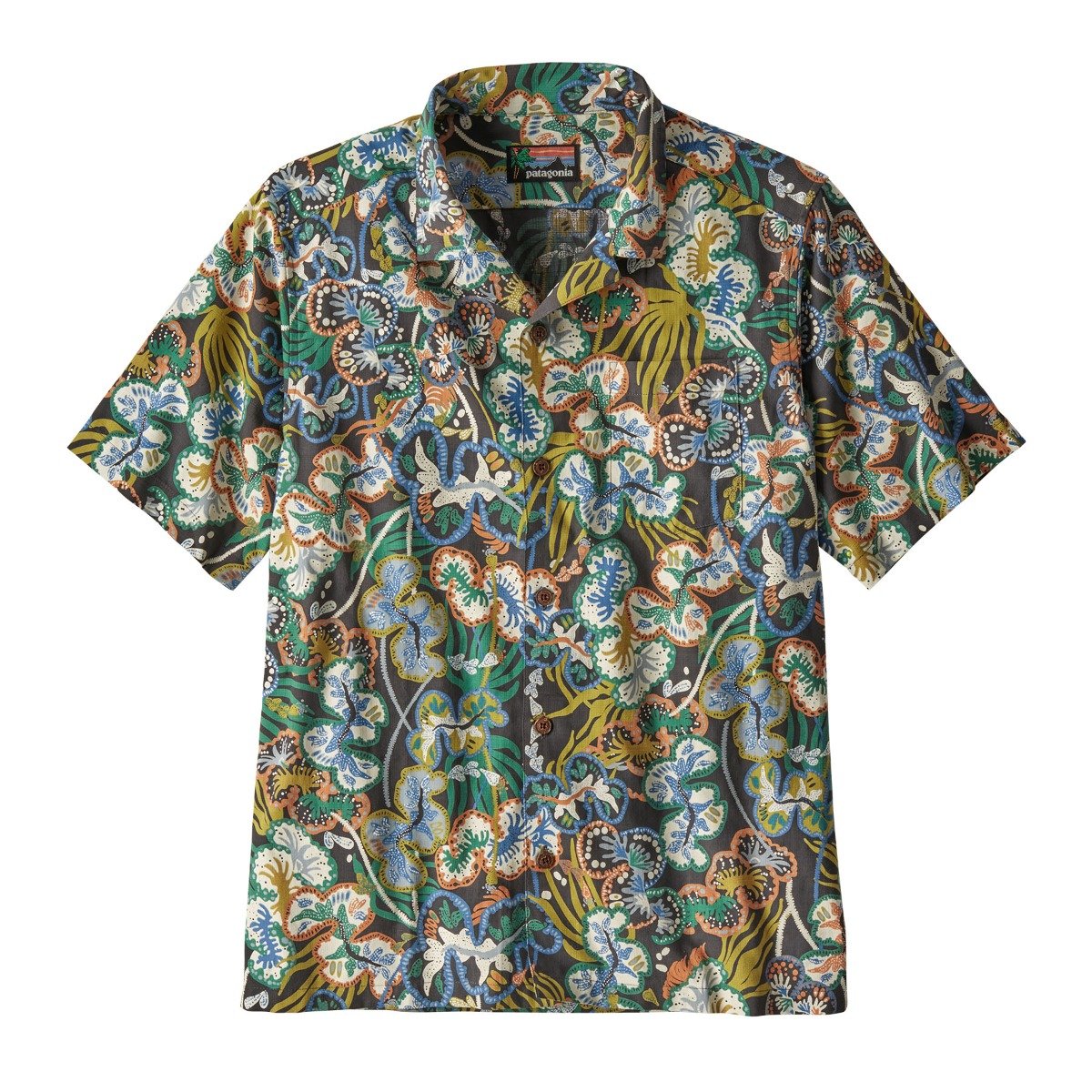 Patagonia Tidal Threads Camp Mens Shirt - Undersea Ink Black