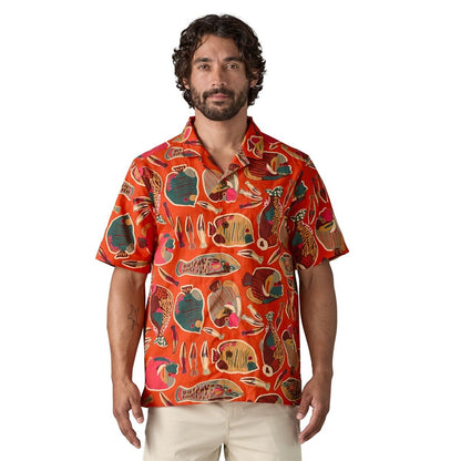 Chemise Patagonia Tidal Threads Camp homme - Wrasse/Pollinator Orange